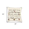 Ivory and Black Modern Christmas Sentiment Whimsical Throw Pillow