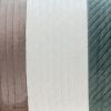 12" X 24" Green Striped Velvet Throw Pillow