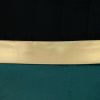 Teal Gold and Black Tufted Velvet Square Pillow