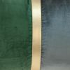 Green Gold and Dark Gray Tufted Velvet Lumbar Pillow