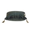 Charcoal and Gold Geo Velvet Throw Pillow with Gold Tassels