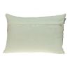 Glam Off White with Golden Sequins Lumbar Throw Pillow