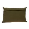 Glam Olive with Gold Sequins Lumbar Throw Pillow