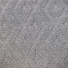 Jacquard Diamond Pattern Decorative Gray Throw Pillow