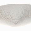 Jacquard Diamond Pattern Decorative White Throw Pillow
