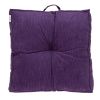 Corduroy Styled Purple Tufted Floor Pillow