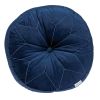 20" X 20" Navy Blue Round Throw Pillow