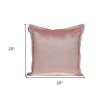 Premier 20" Soft Touch Metallic Pink Solid Color Accent Pillow