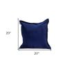 Premier 20" Soft Touch Royal Blue Solid Color Accent Pillow