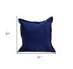 Premier 24" Soft Touch Royal Blue Solid Color Accent Pillow