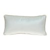 12" X 24" White Throw Pillow
