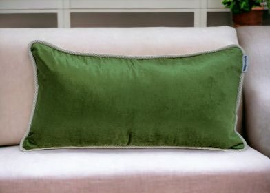 12" X 24" Blue and Green Throw Pillow