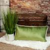 12" X 24" Blue and Green Throw Pillow