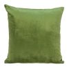 Green and Teal Dual Solid Color Reversible Throw Pillow