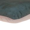 Dark Gray and Pink Dual Solid Color Reversible Throw Pillow