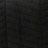 Black Quilted Velvet Zig Zag Decorative Lumbar Pillow