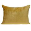 18" X 24" Yellow Cotton Blend Throw Pillow