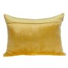 18" X 24" Yellow Cotton Blend Throw Pillow