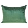 18" X 24" Green Cotton Blend Throw Pillow