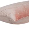 Quilted Velvet Arrows Pink Decorative Lumbar Pillow