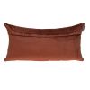 Quilted Velvet Arrows Burnt Orange Decorative Lumbar Pillow