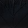 Quilted Velvet Arrows Black Decorative Lumbar Pillow
