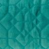 Aqua Quilted Velvet Geo Lumbar Decorative Pillow