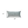 Gray Quilted Diamonds Velvet Solid Color Lumbar Pillow