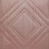 Pink Quilted Diamonds Velvet Solid Color Throw Pillow