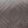 Taupe Quilted Diamonds Velvet Solid Color Lumbar Pillow