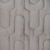 Geometric Lush Quilted Taupe Throw Pillow