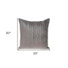 Geometric Lush Quilted Taupe Throw Pillow