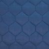 Navy Blue Tufted Velvet Quilted Lumbar Throw Pillow