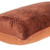 Quilted Velvet Burnt Orange Lumbar Throw Pillow