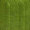Quilted Velvet Olive Square Throw Pillow