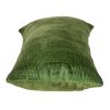 Quilted Velvet Olive Lumbar Throw Pillow
