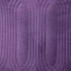 Quilted Velvet Purple Square Throw Pillow