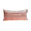 12" X 24" Pink Cotton Blend Throw Pillow