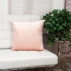 Transitional White Quilted Throw Pillow
