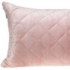Tufted Diamond Pink Transitional Lumbar Pillow