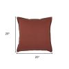 20" Paprika Cotton Throw Pillow