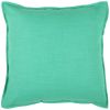 20" Aqua Cotton Throw Pillow