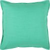 20" Aqua Cotton Throw Pillow