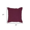 20" Merlot Cotton Throw Pillow