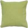 20" Green Cotton Throw Pillow