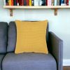 20" Gold Cotton Throw Pillow