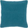 20" Teal Cotton Throw Pillow