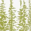 Green Ivory Grove of Trees Down Throw Pillow