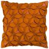 18" Orange Cotton Throw Pillow