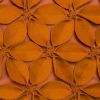 18" Orange Cotton Throw Pillow
